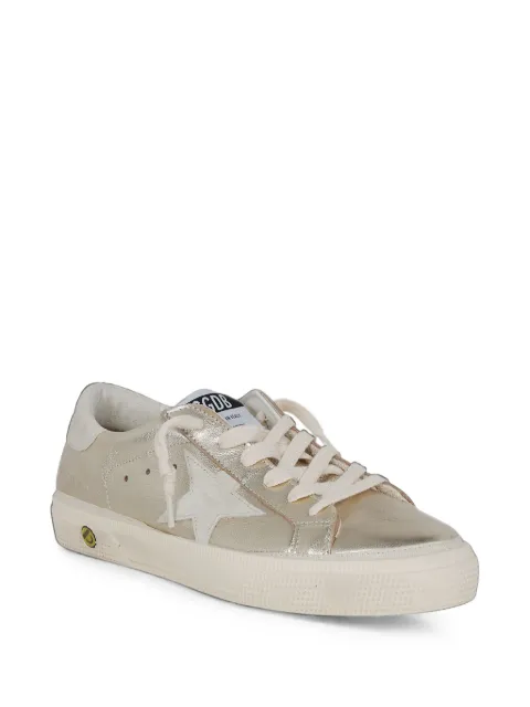Golden Goose Kids May metallic sneakers