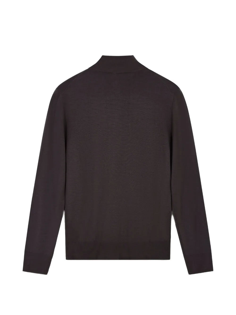 Canali Gebreide trui met kwartrits Bruin
