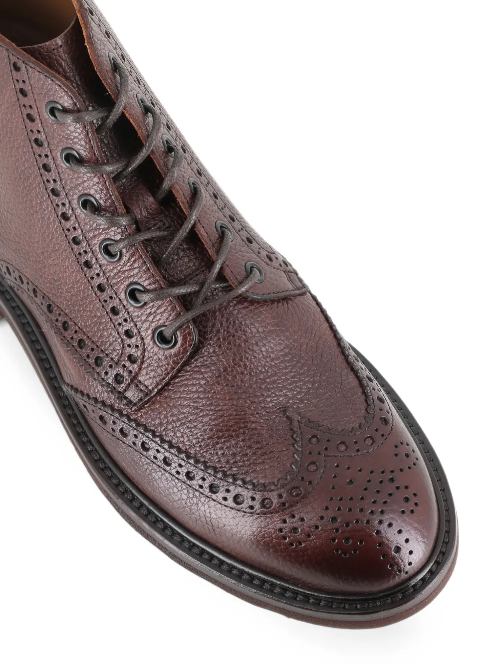 Henderson Baracco brogue-detail leather boots Bruin
