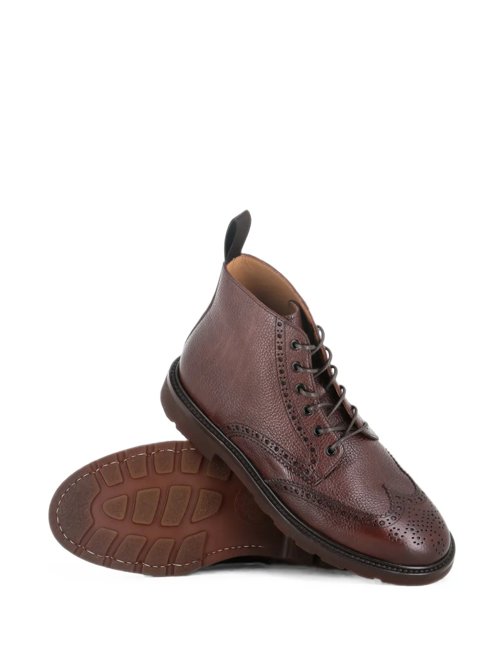 Henderson Baracco brogue-detail leather boots Bruin