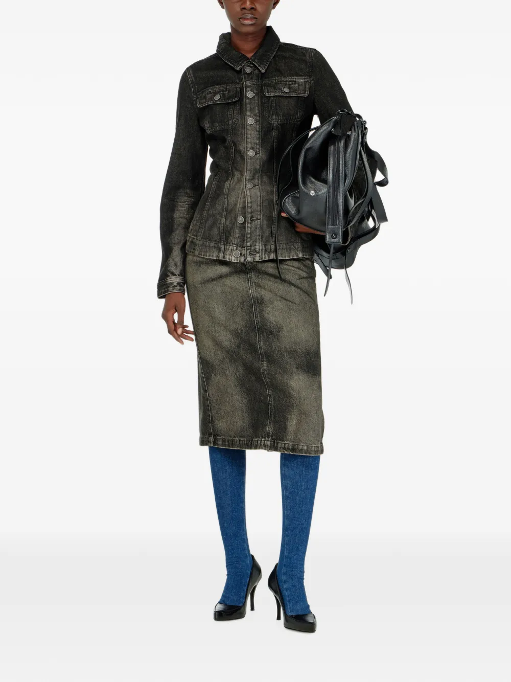Diesel Jack met lange mouwen Zwart
