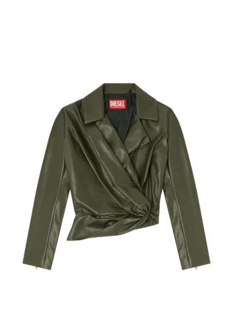 Diesel draped wrap-effect jacket