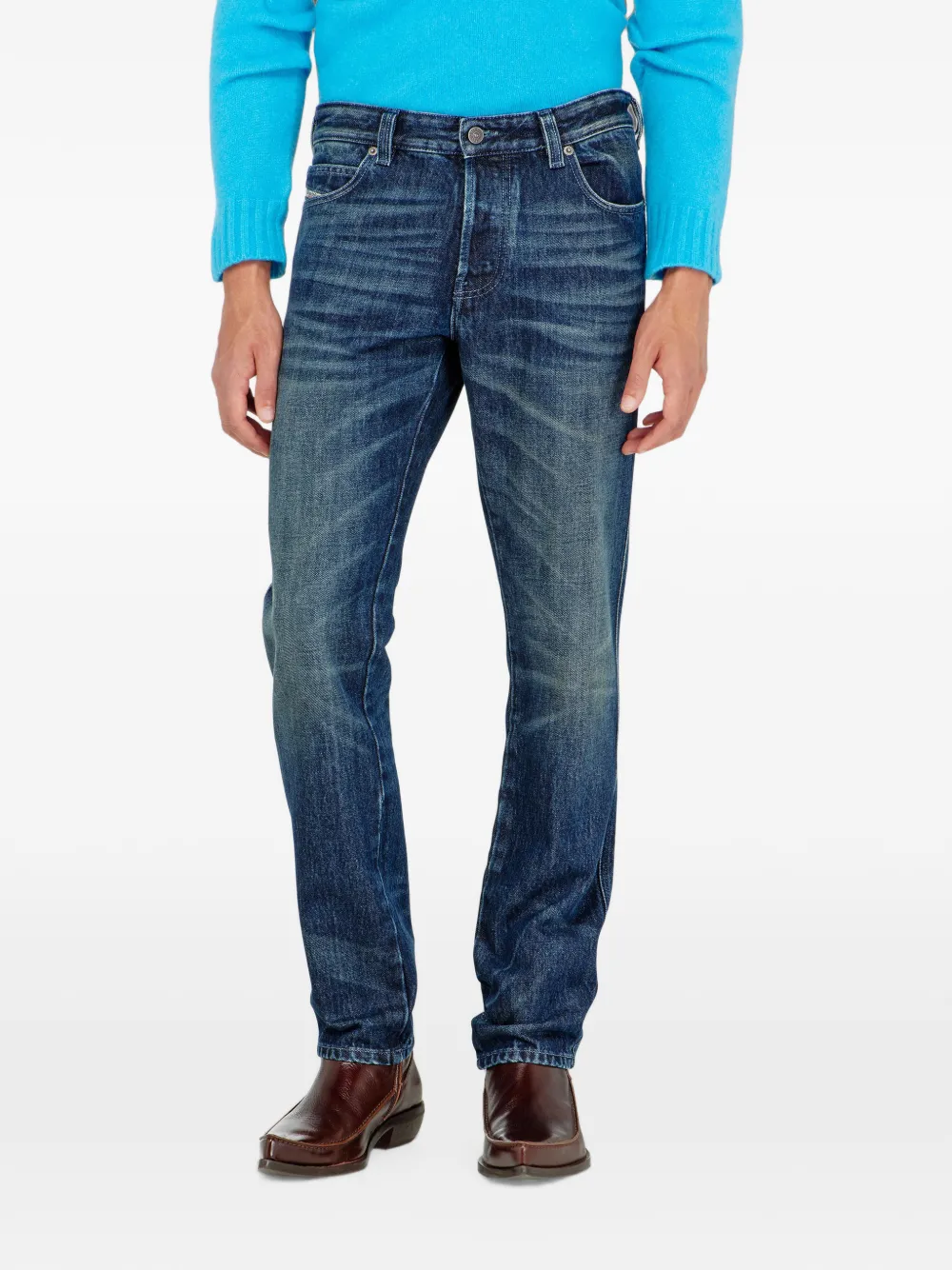 Diesel 1993 D-Vyl slim-fit jeans met standaard taille Blauw