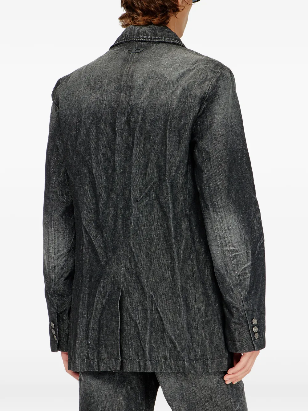 Diesel Blazer met dubbele rij knopen Zwart