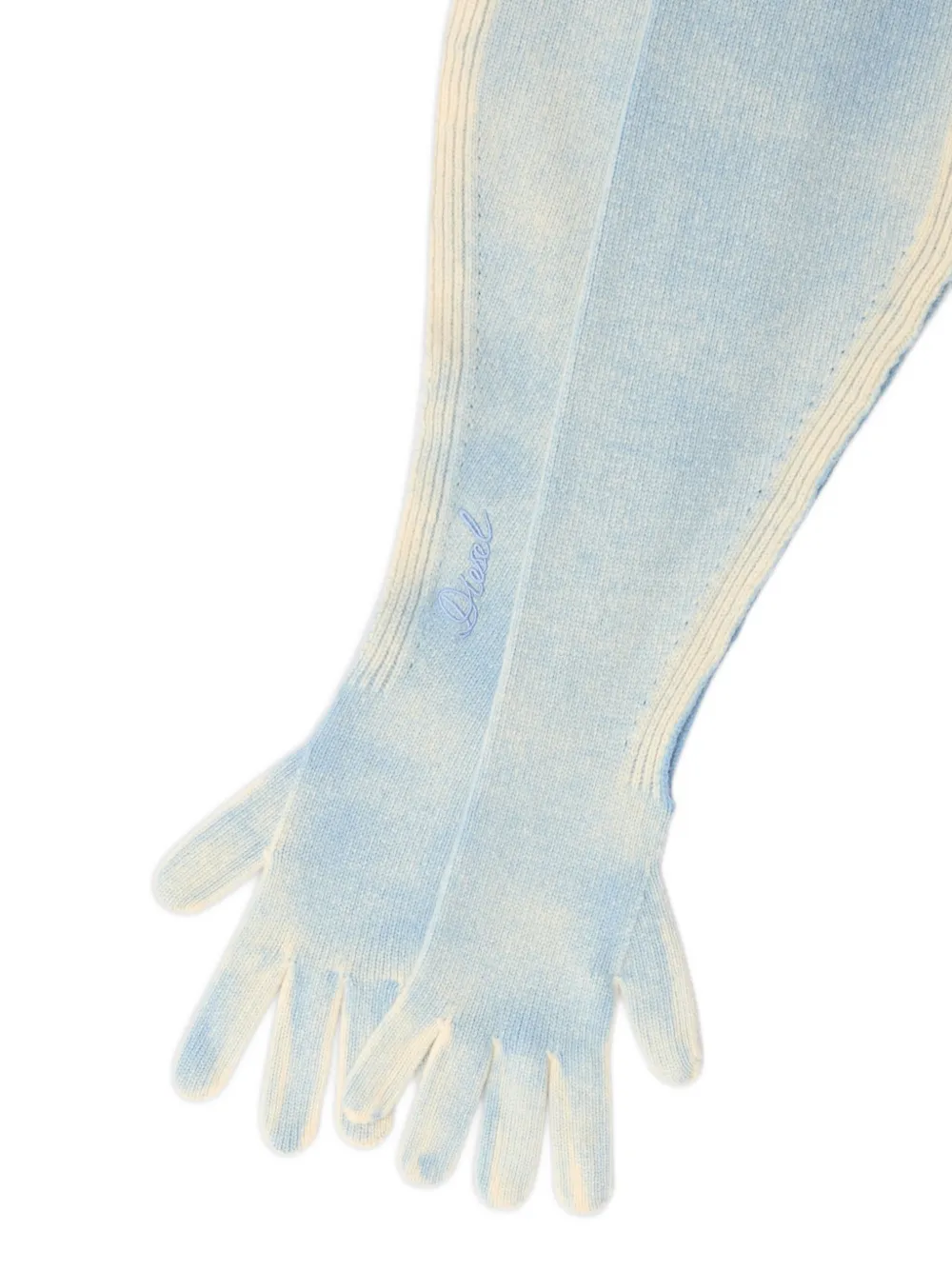 Diesel Hybride tweekleurige wollen sjaal Blauw