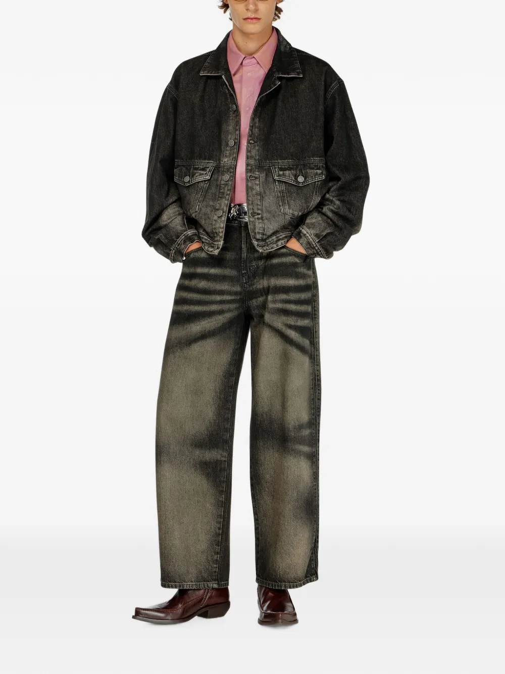 Diesel Jack met lange mouwen Zwart