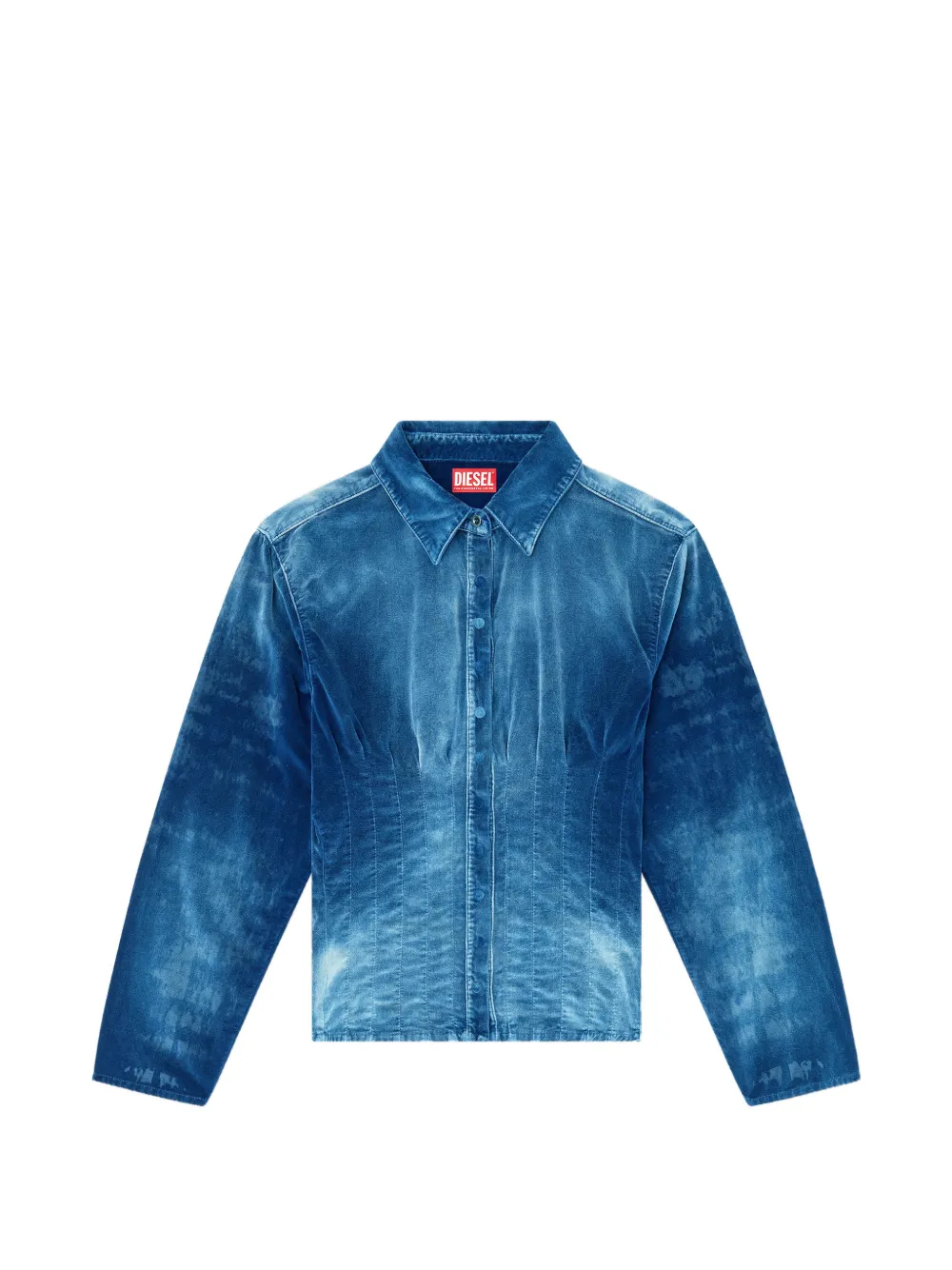 Diesel shirt in velvet denim - Blu