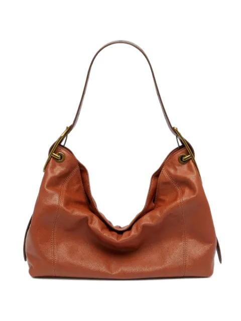 Diesel D-Line shoulder bag in shiny leather