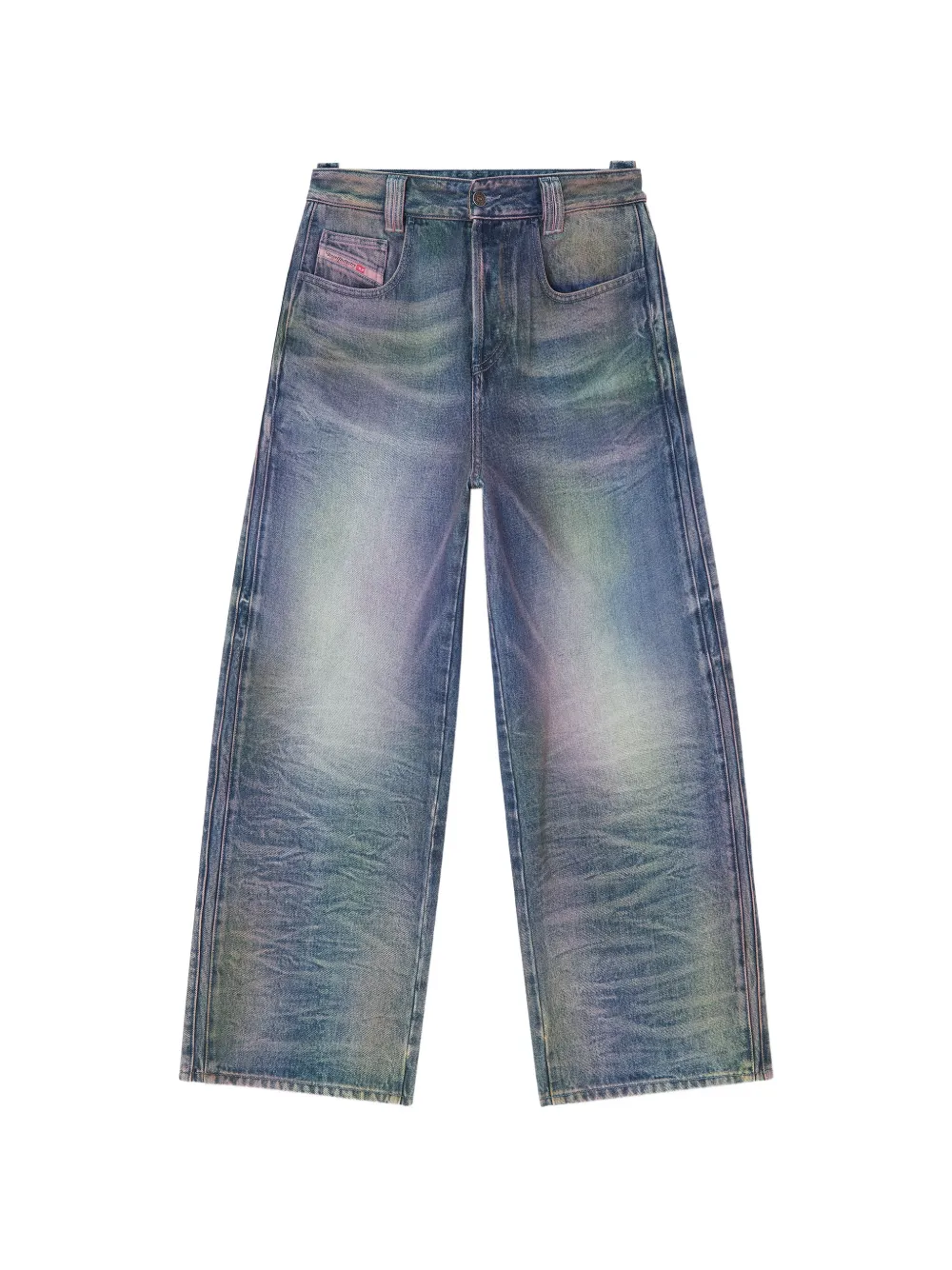 Diesel relaxed jeans high-waist 1982 D-Hakou - Blu