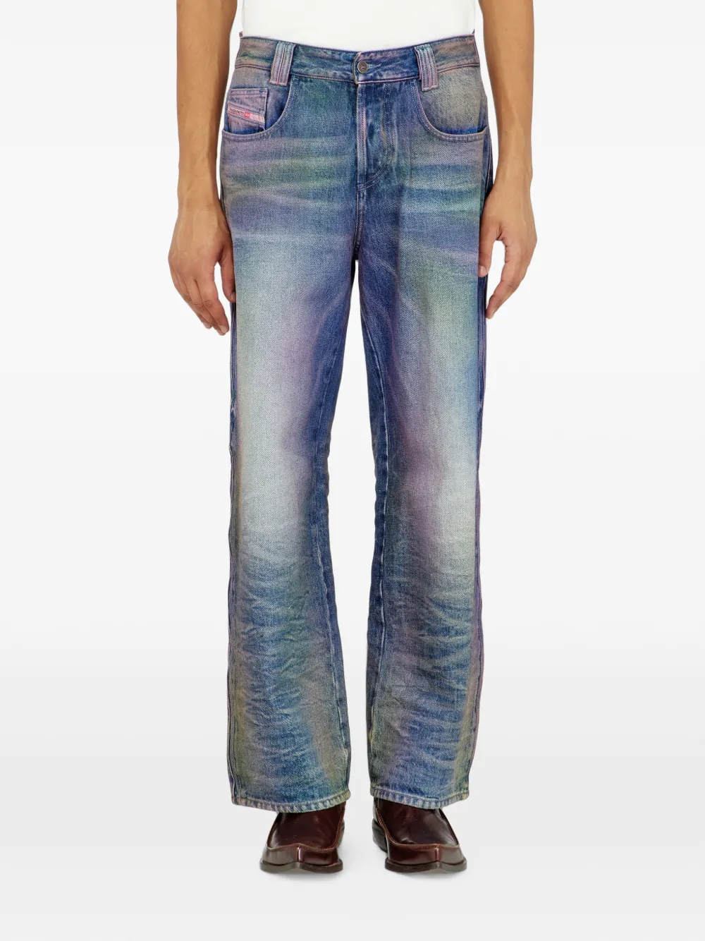 Diesel 1982 D-Hakou high-waist jeans Blauw