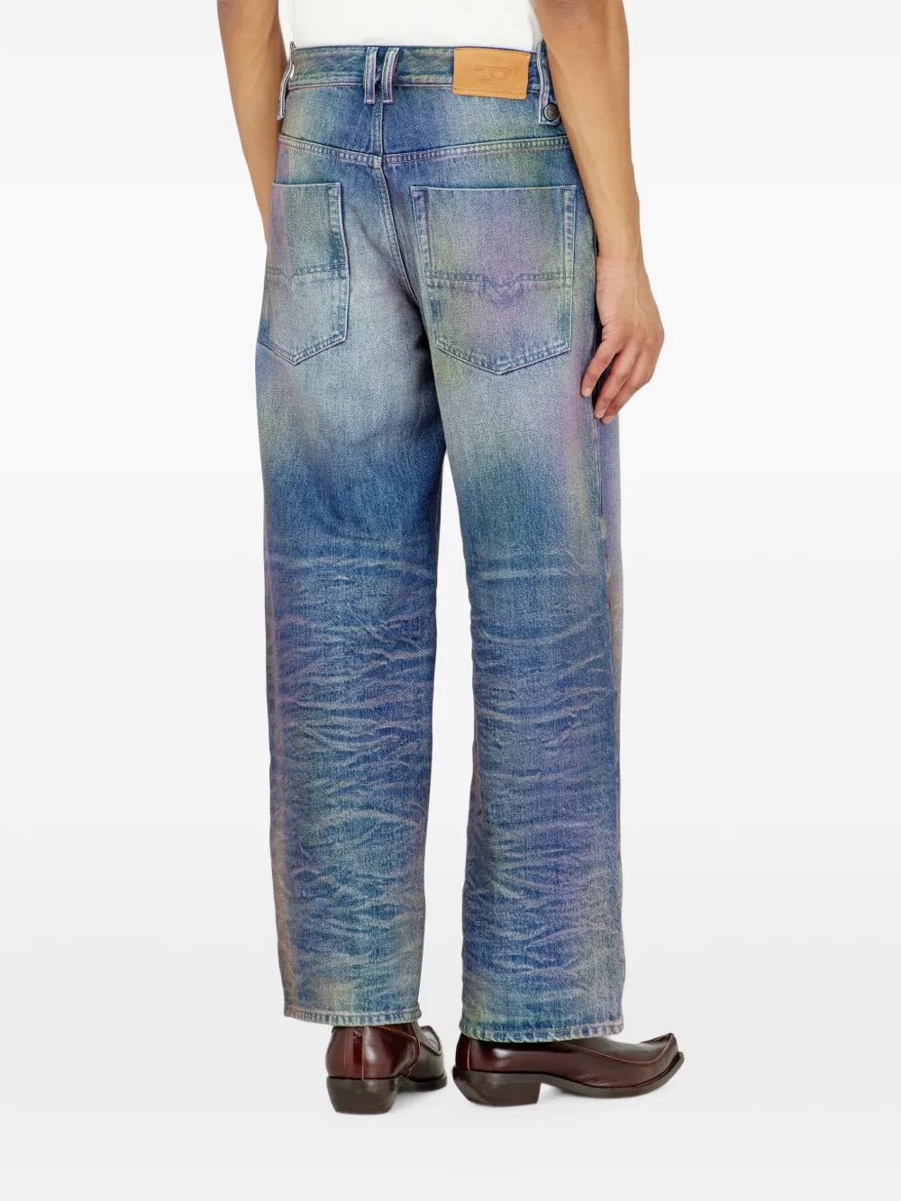 Diesel 1982 D-Hakou high-waist jeans Blauw