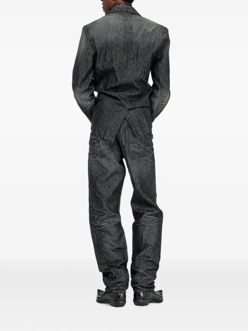 Diesel 1991 D-Voeed high-waist jeans Zwart