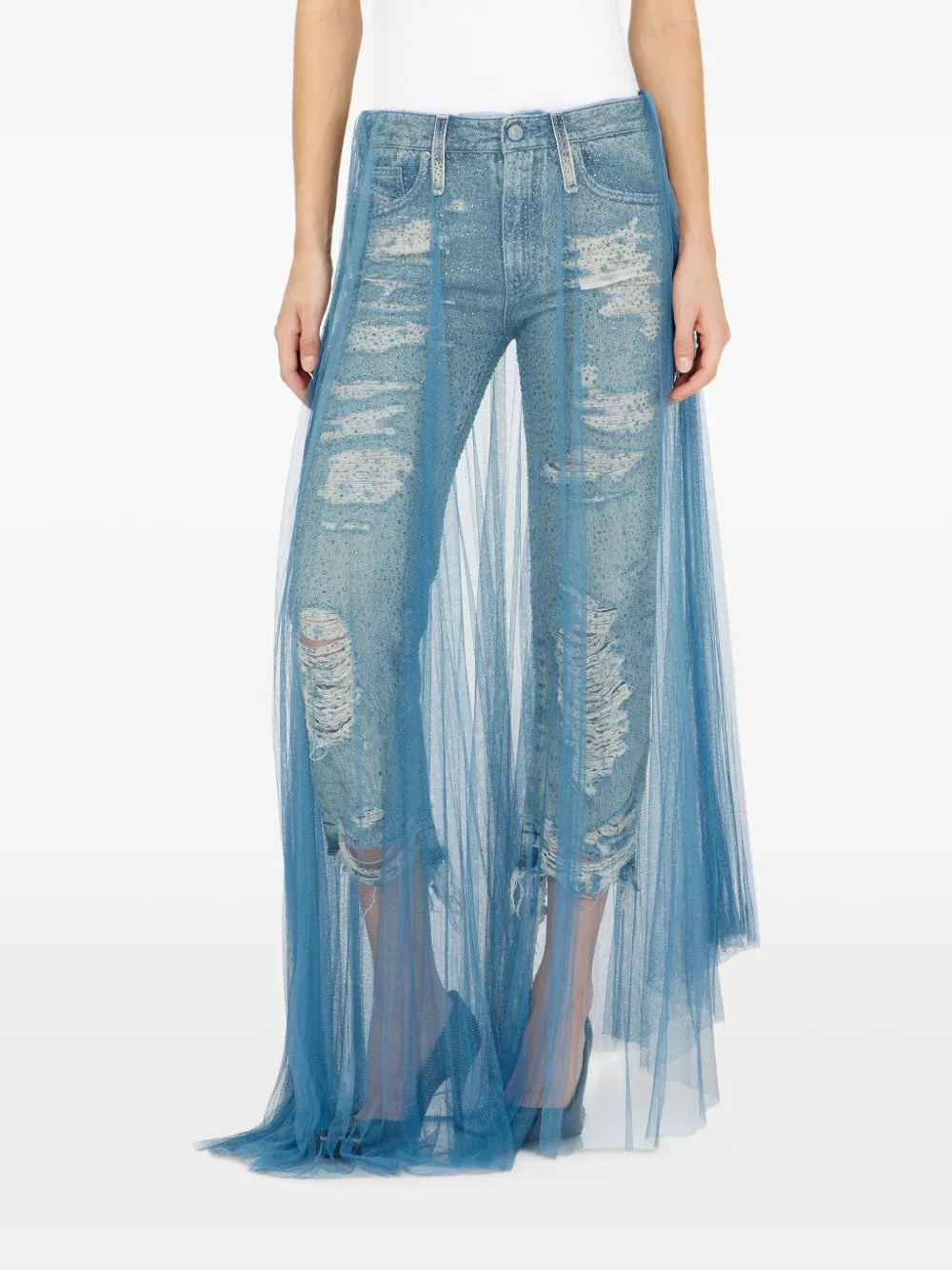 Diesel D-Aisi regular-fit jeans met regular-waist Blauw