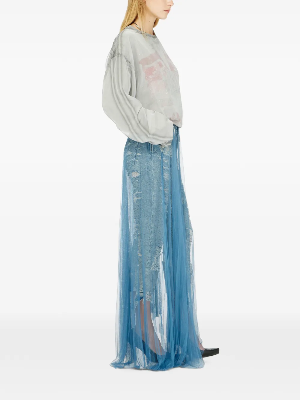 Diesel D-Aisi regular-fit jeans met regular-waist Blauw