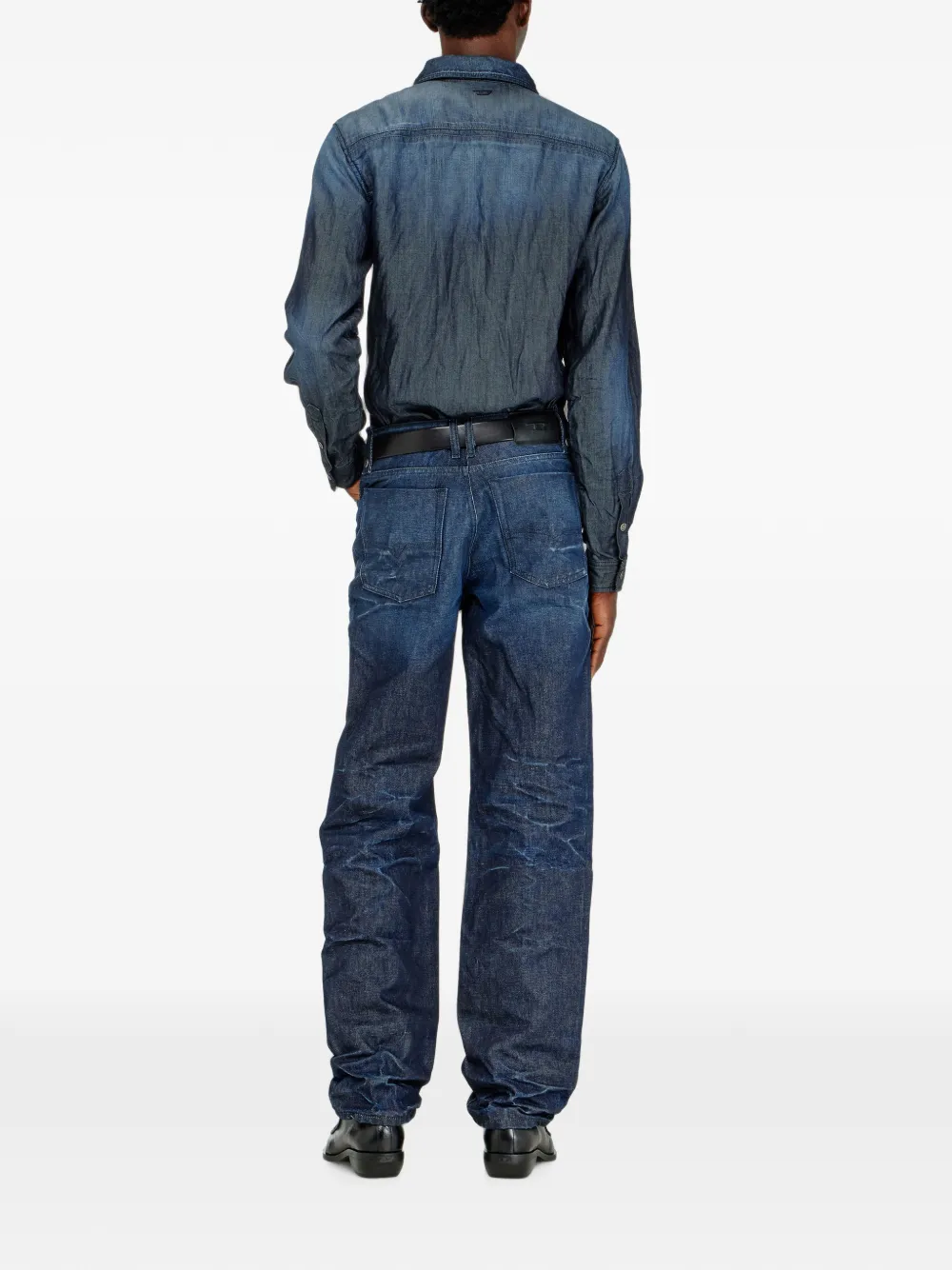 Diesel 1991 D-Voeed high-waist jeans Blauw