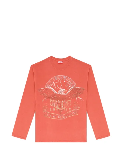 Diesel long-sleeve T-shirt with concert graphics