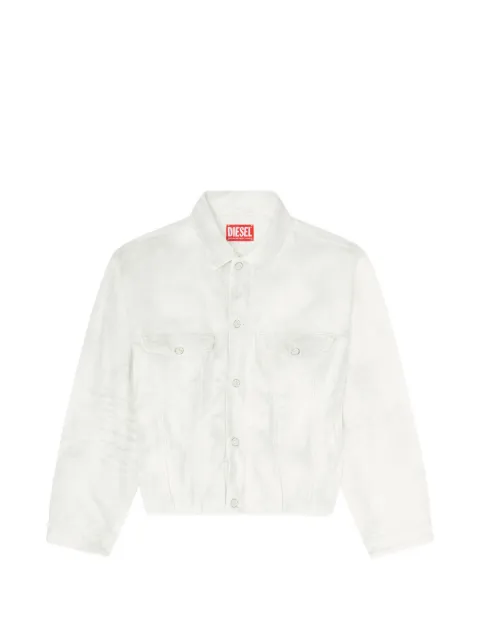 Diesel elasticated trucker jacket in denim