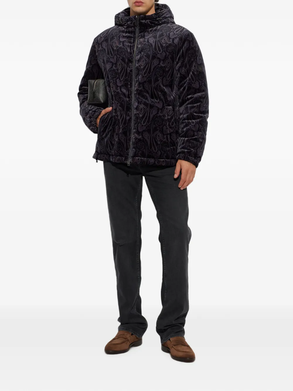 ETRO logo-embroidered jeans Zwart