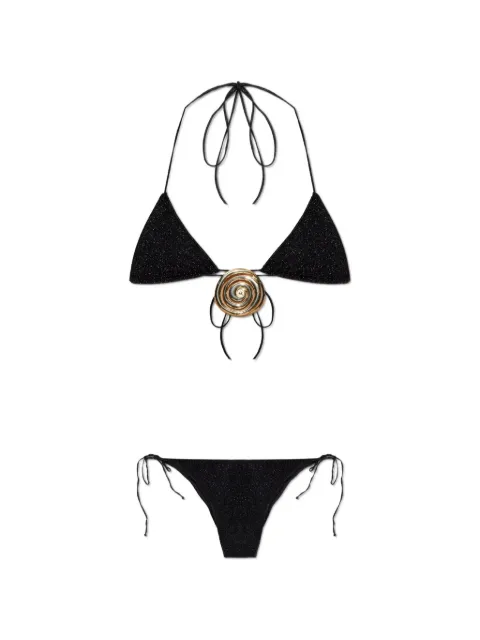 Oséree embellished Lurex bikini