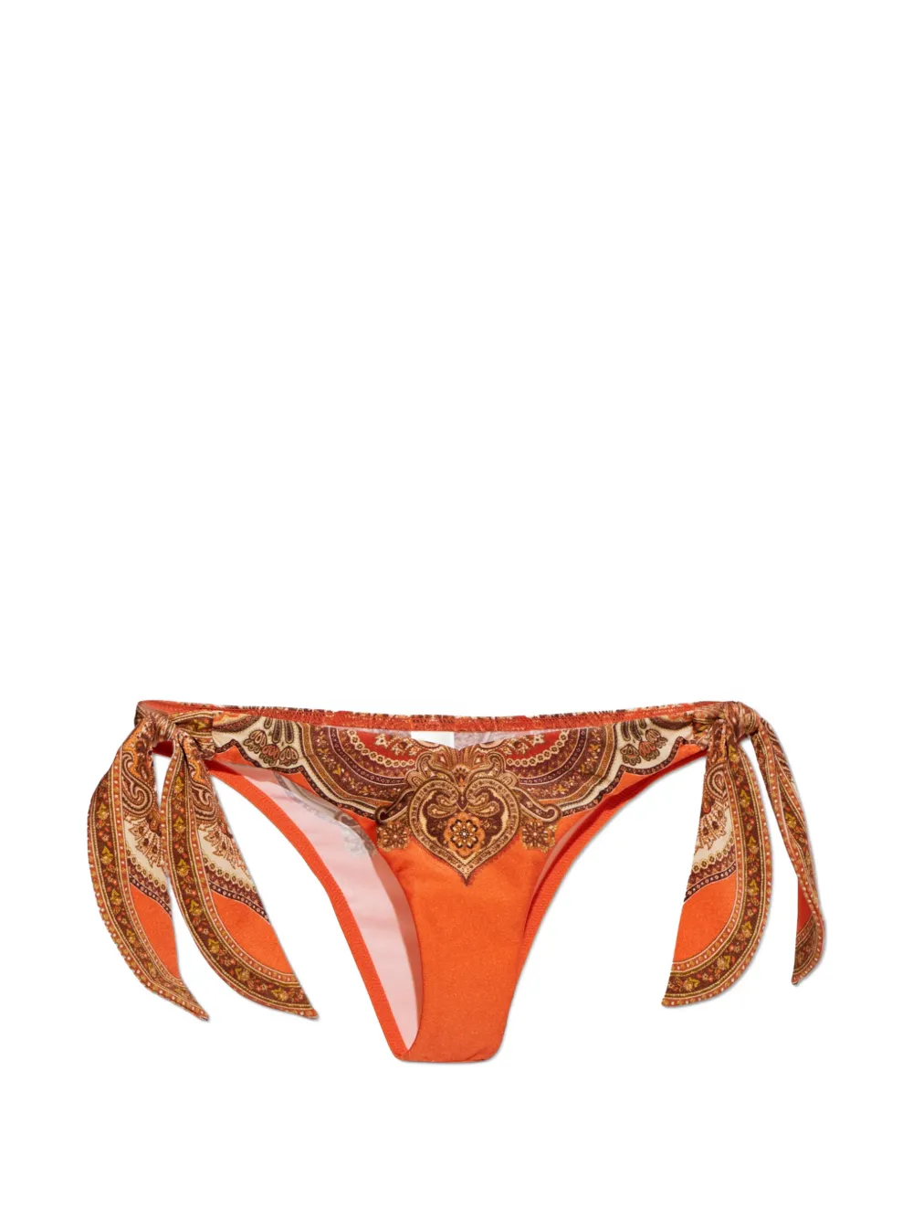 ZIMMERMANN Mahon scarf tie pant bikini bottoms - Arancione