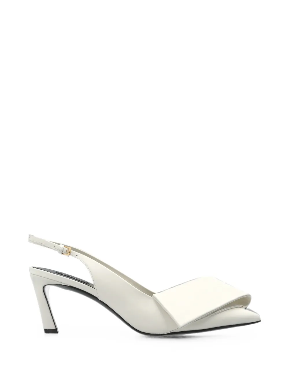 Givenchy Twisted Ribbon slingbacks pumps in leather Beige