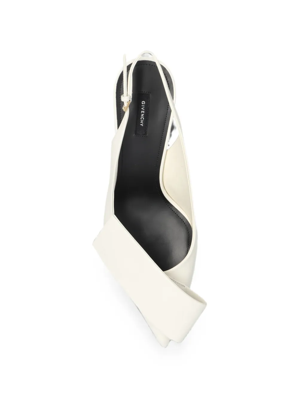 Givenchy Twisted Ribbon slingbacks pumps in leather Beige
