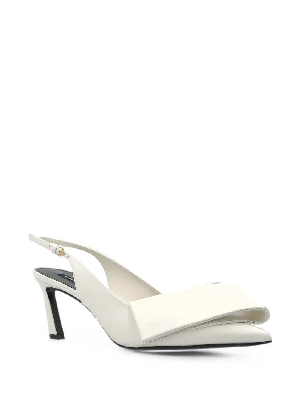 Givenchy Twisted Ribbon slingbacks pumps in leather Beige