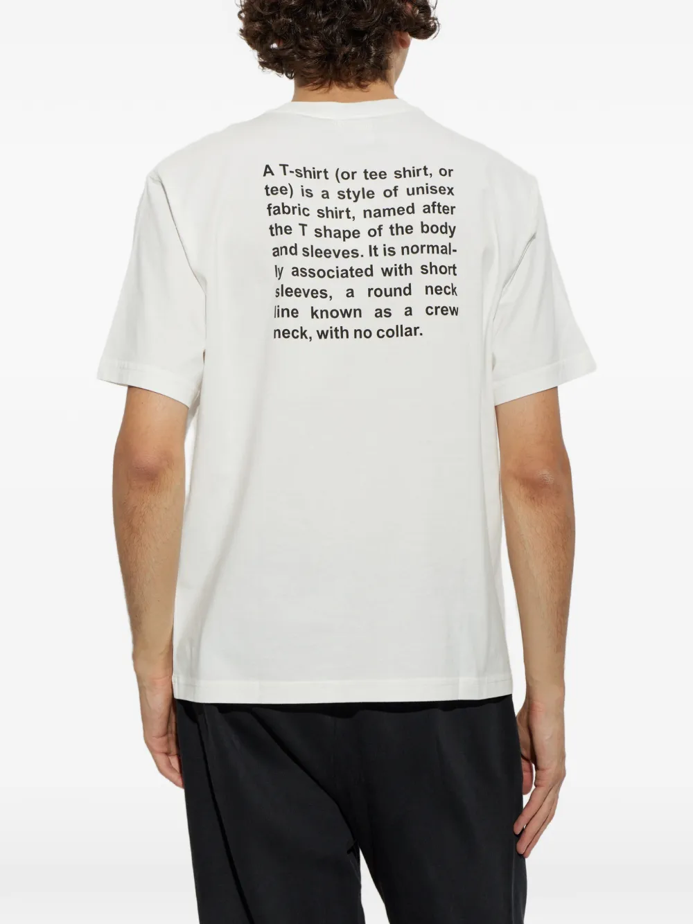 VETEMENTS slogan-print crew-neck T-shirt Wit