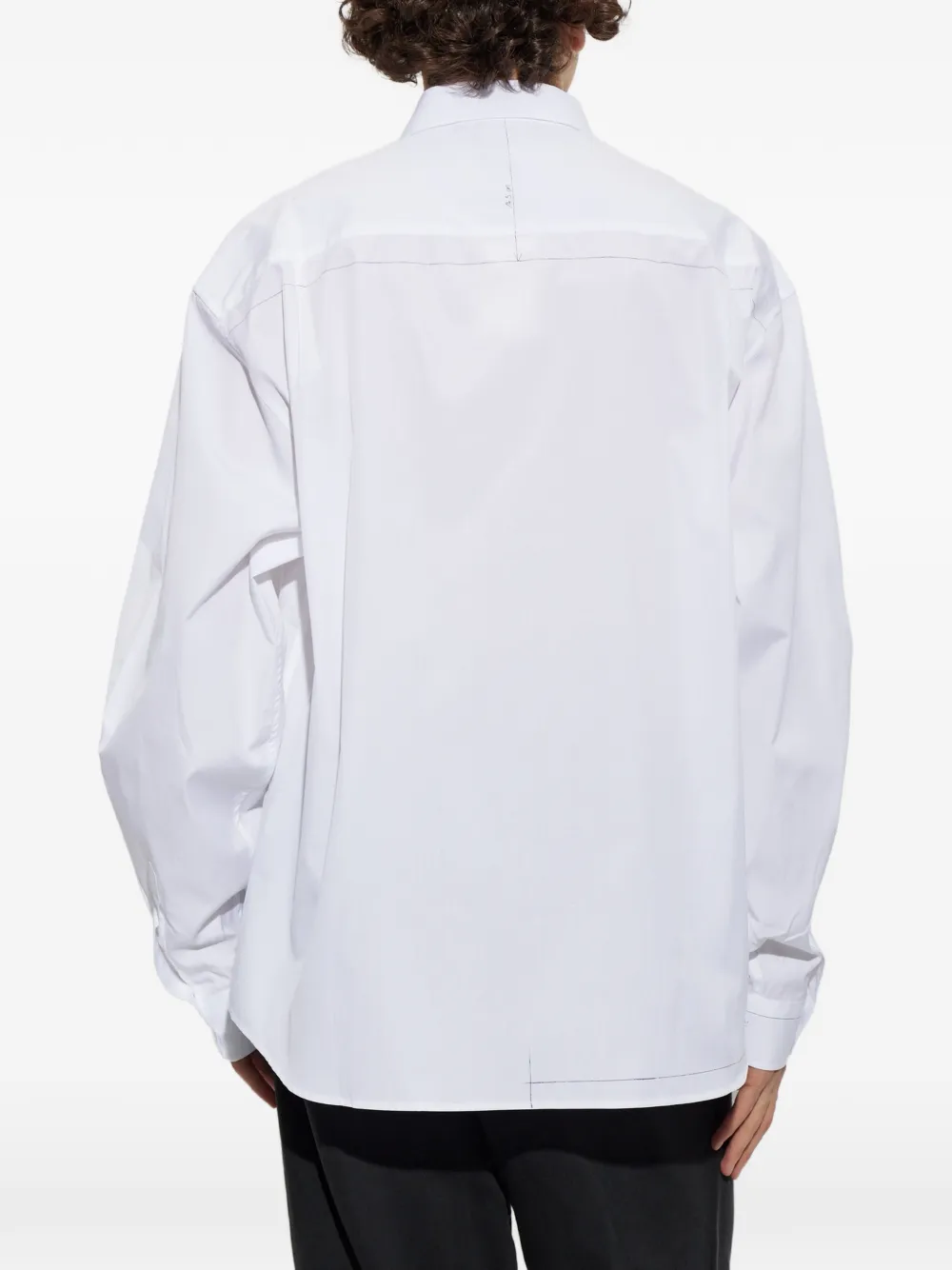 VETEMENTS graphic-print long-sleeve shirt Wit