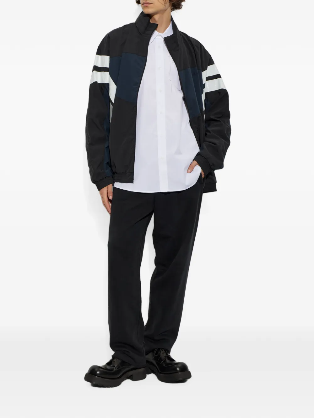 VETEMENTS graphic-print long-sleeve shirt Wit