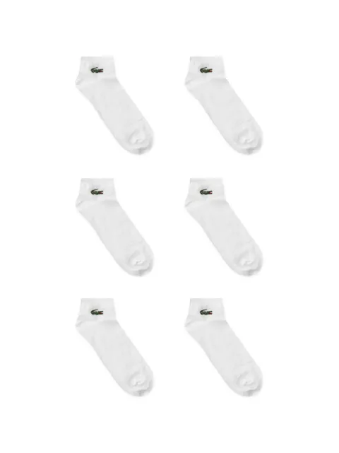 Lacoste logo-embroidered ankle socks set