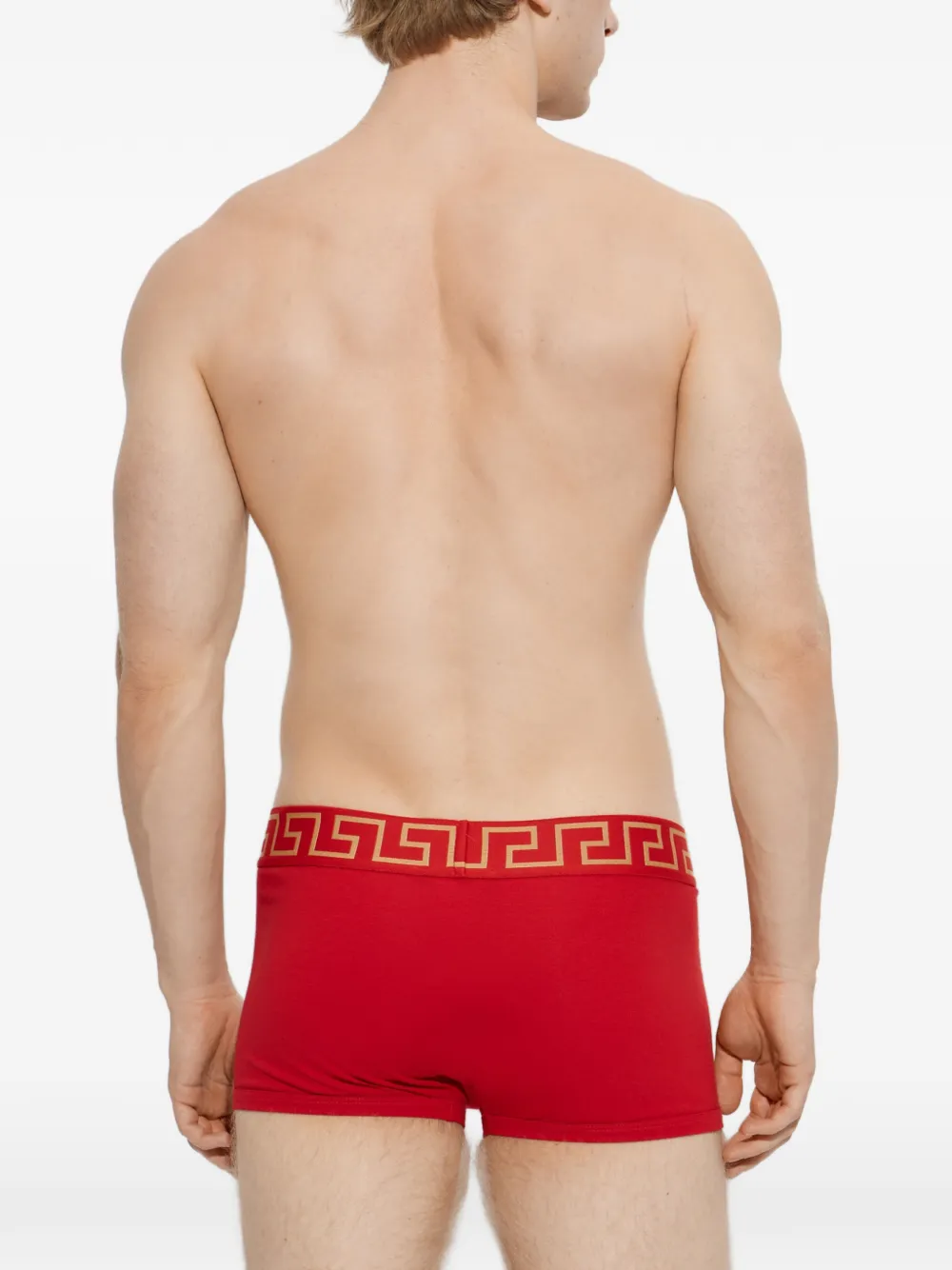 Versace Katoenen jersey boxershorts Rood