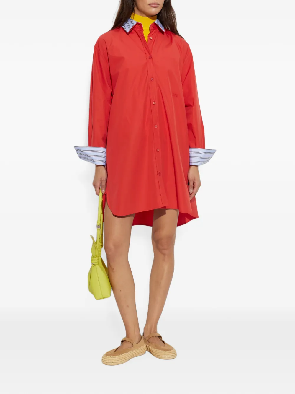LOEWE Rio Mary-Jane in suede and raffia Bruin
