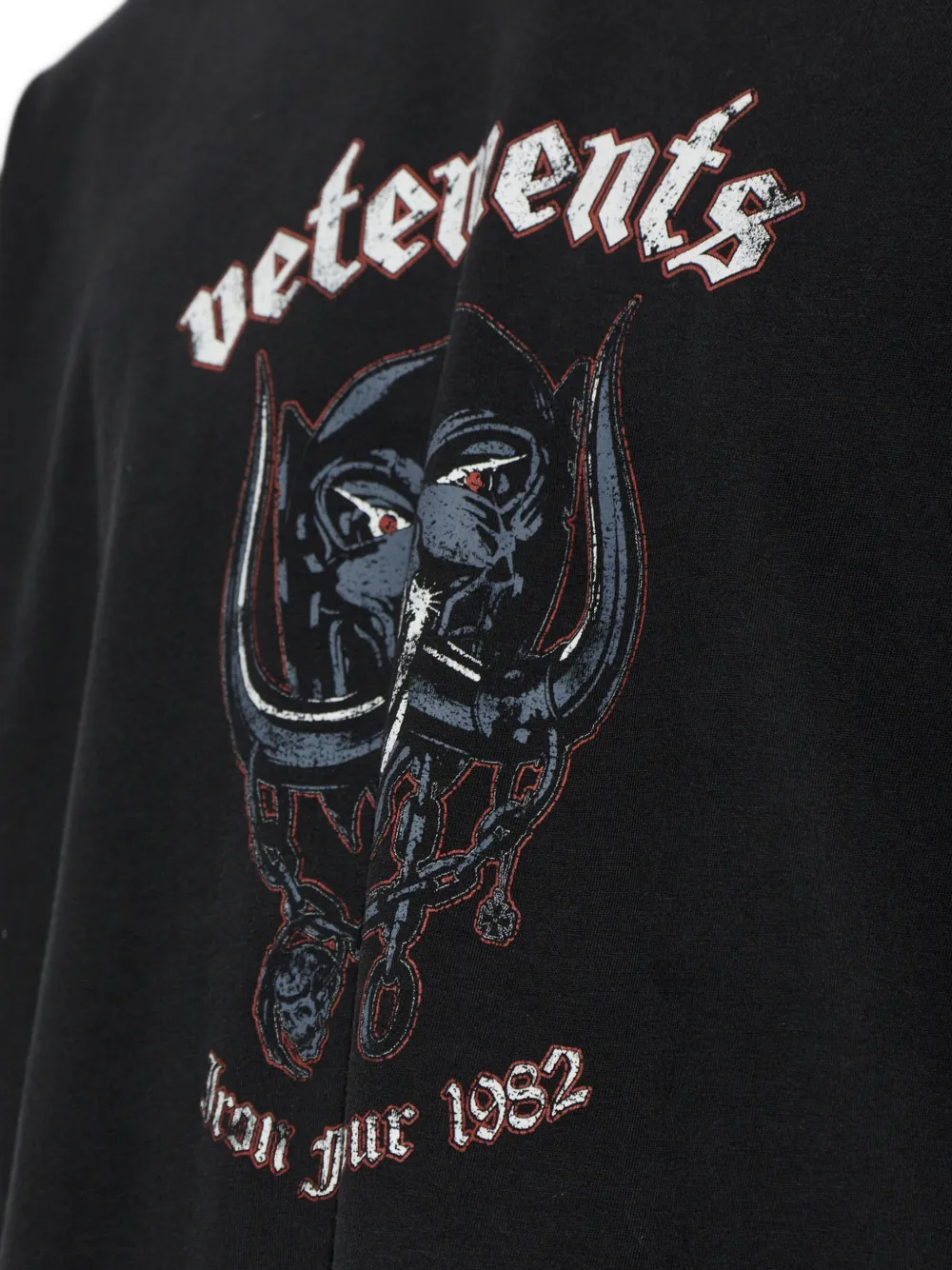 VETEMENTS T-shirt met print Zwart