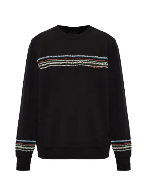 PS Paul Smith embroidered logo-stripe sweater
