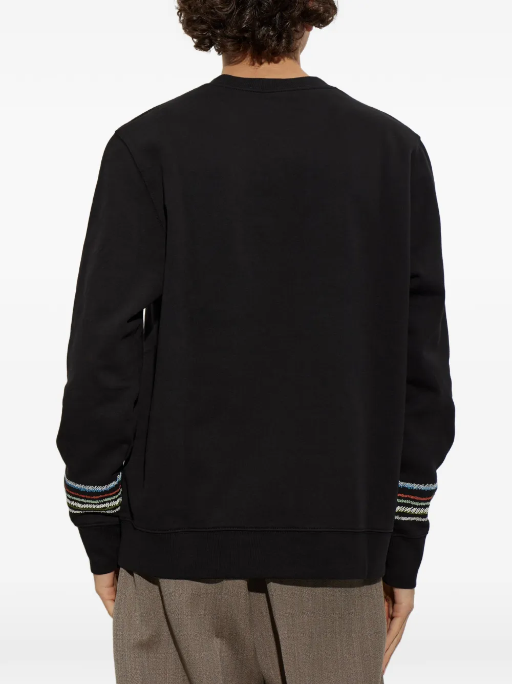 PS Paul Smith Trui met geborduurd logo en streep Zwart