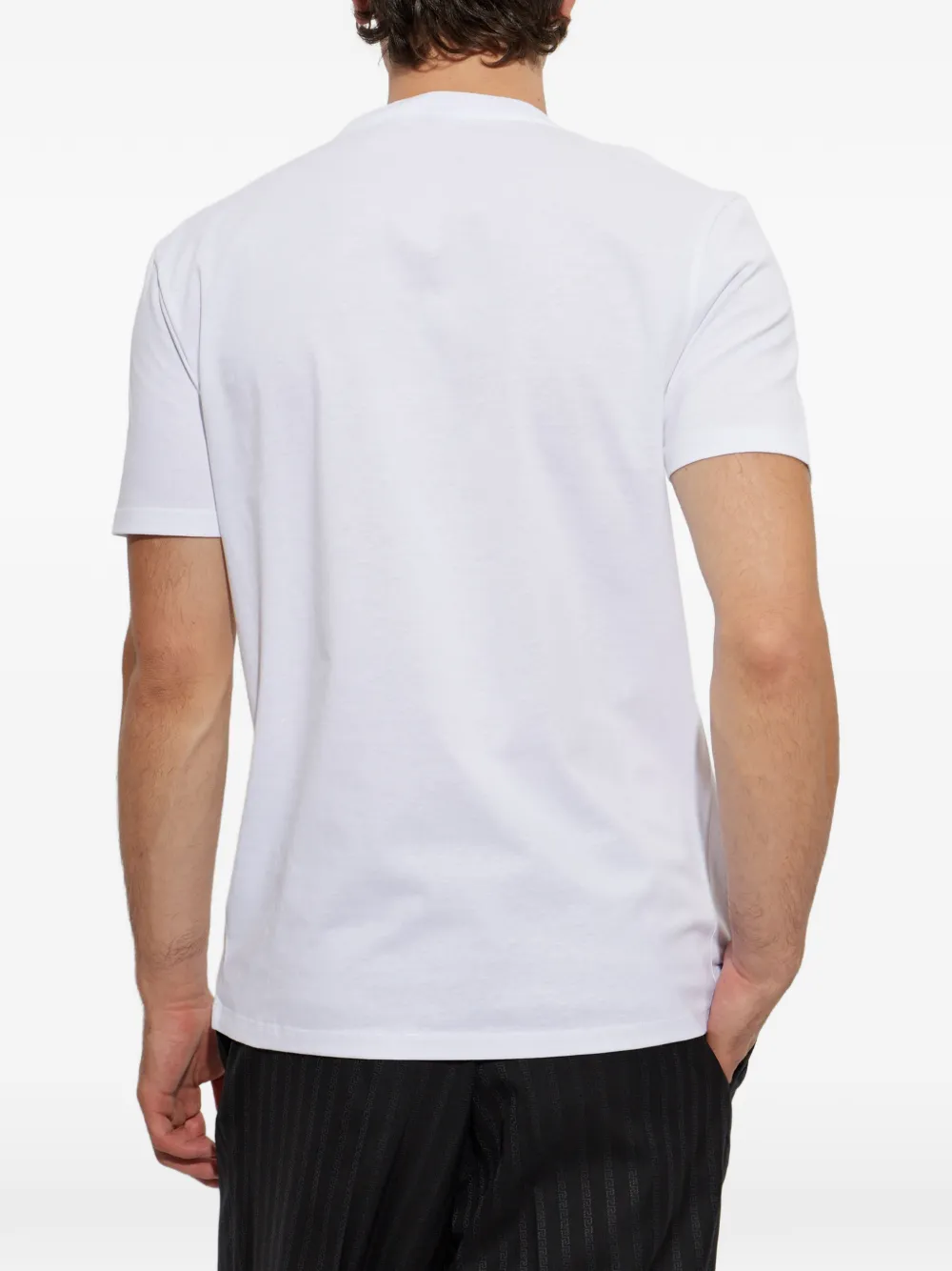 Versace T-shirt verfraaid met kristallen Wit
