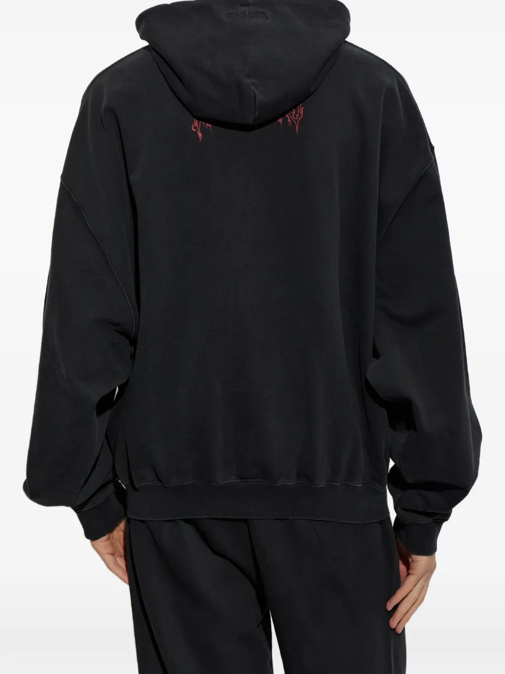 VETEMENTS Hoodie met grafische print Zwart