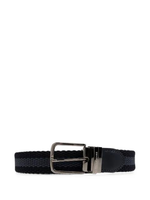 Paul & Shark woven logo-engraved belt