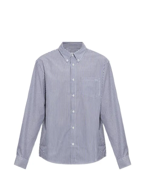 A.P.C. vertical-stripe button-down cotton shirt