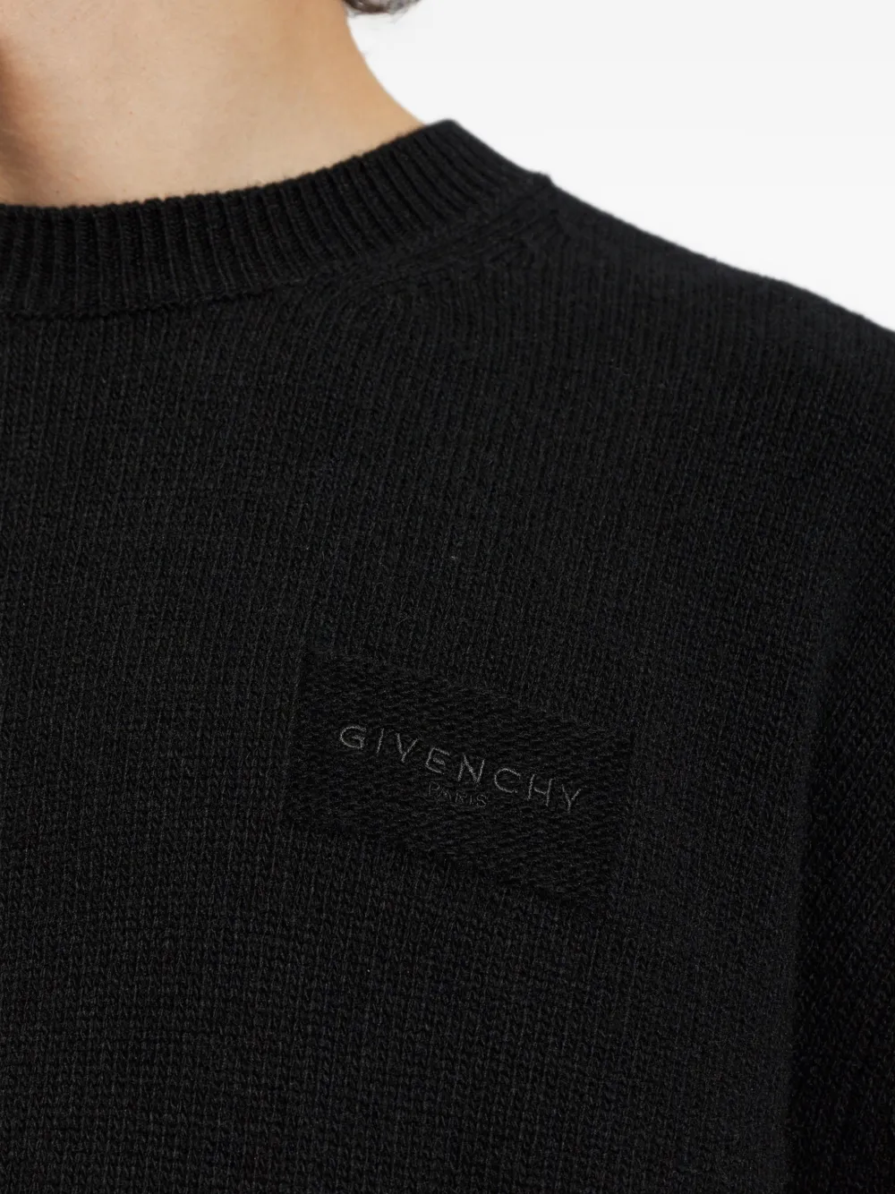 Givenchy Trui met geborduurd logo Zwart