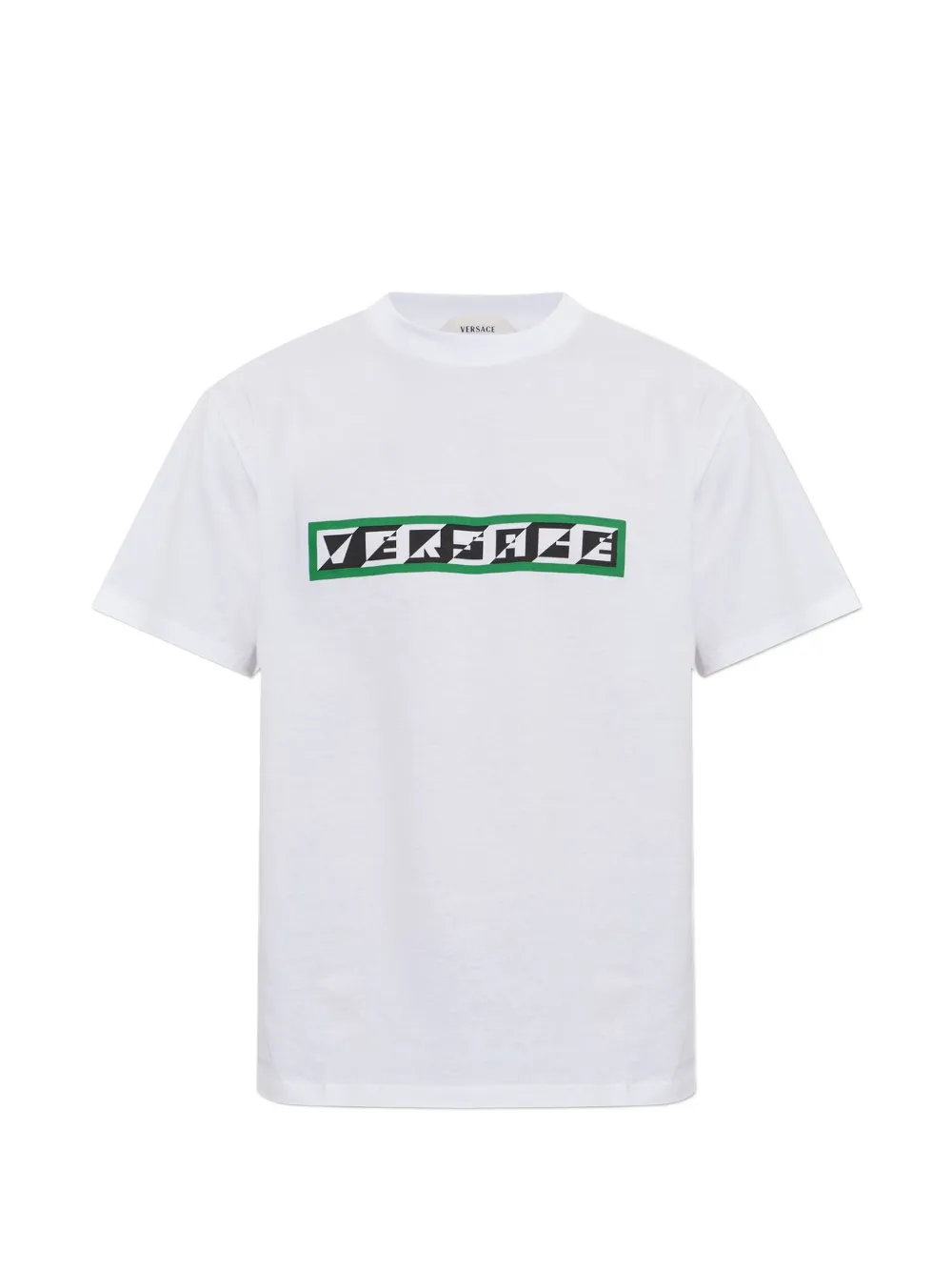 Versace printed cotton-jersey regular T-shirt - Bianco