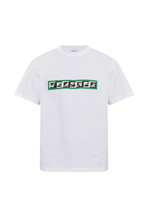 Versace printed cotton-jersey regular T-shirt