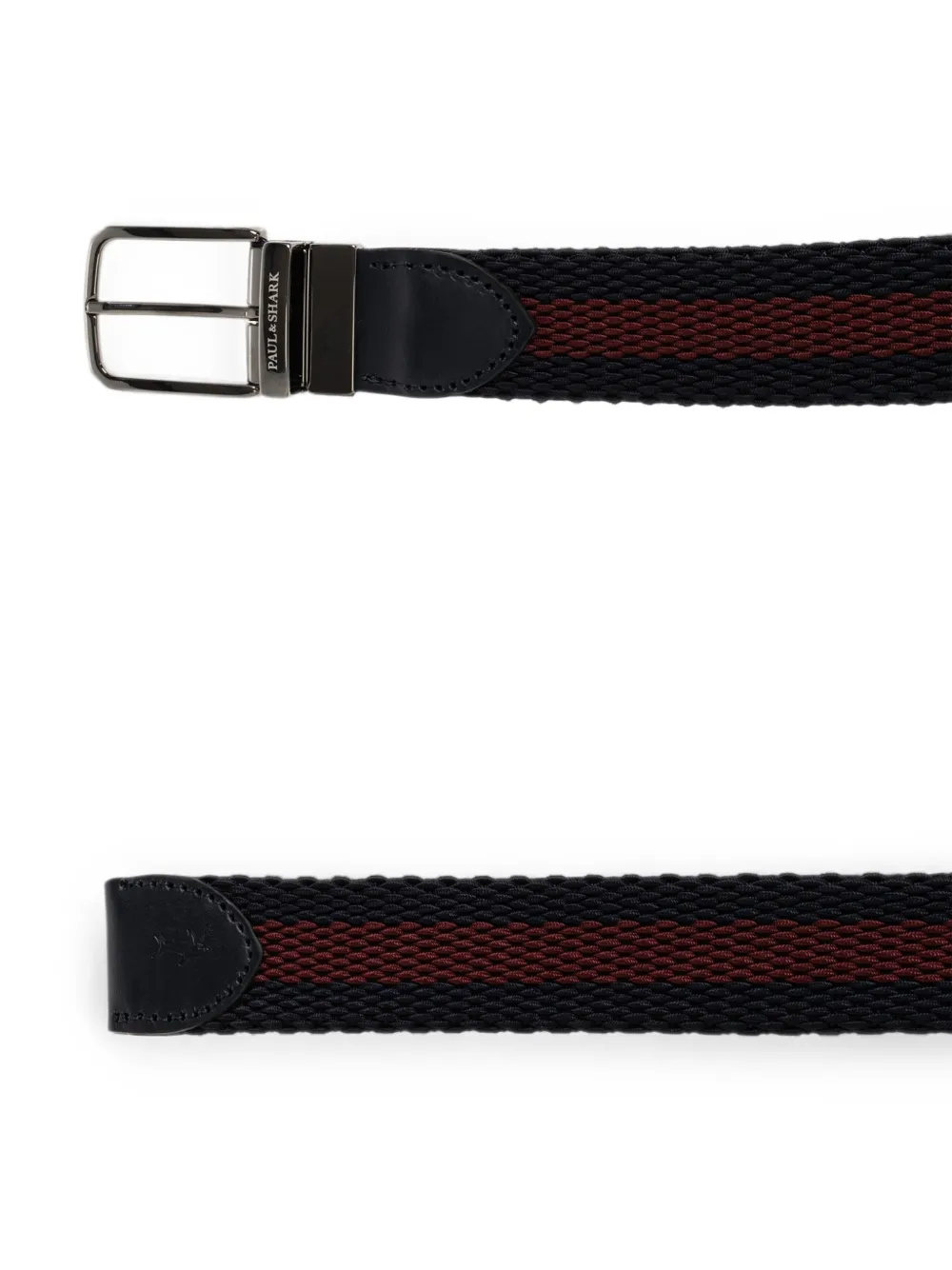 Paul & Shark Geweven omkeerbare riem Blauw
