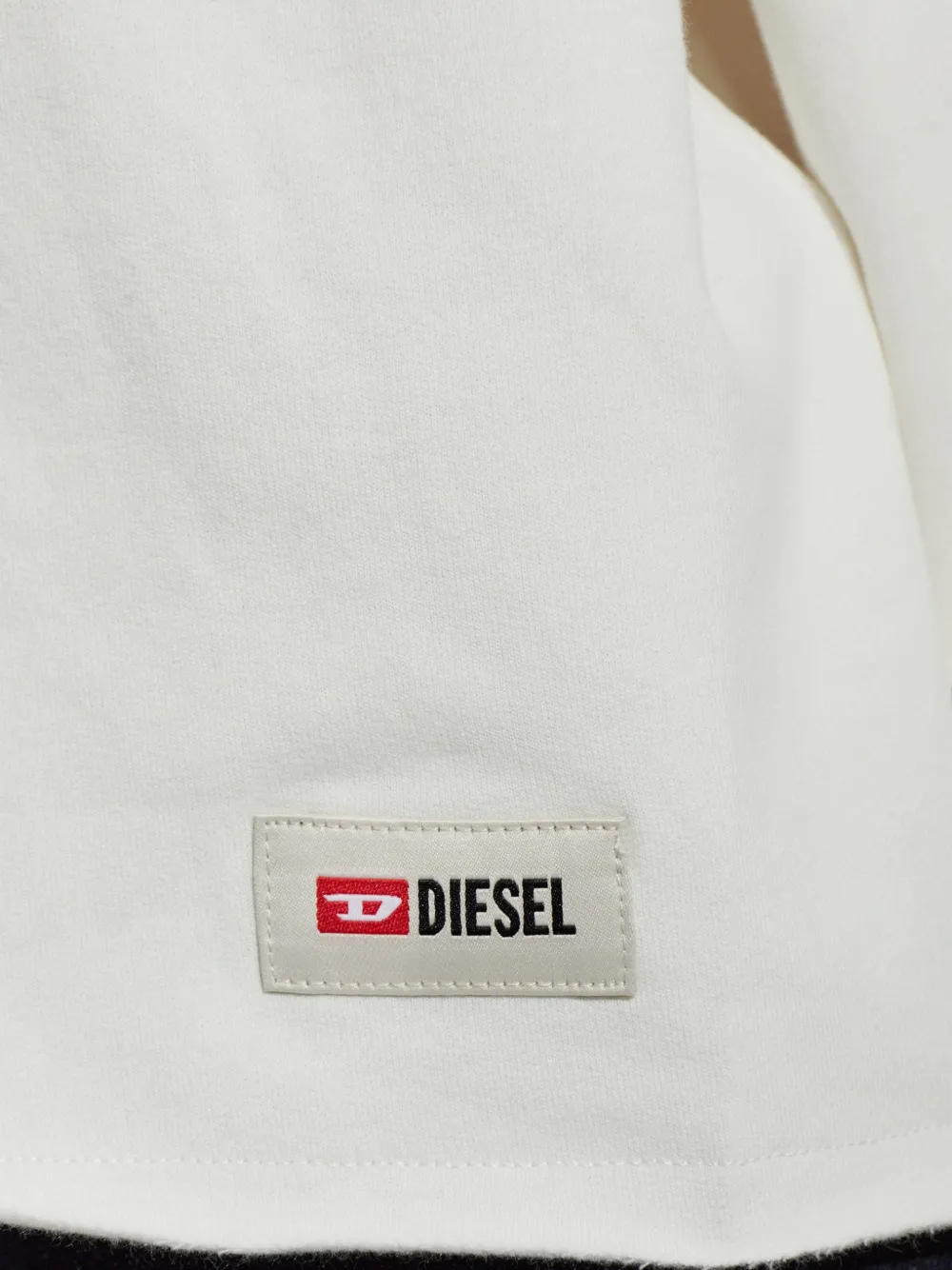 Diesel Sweater met gerafelde zoom Wit