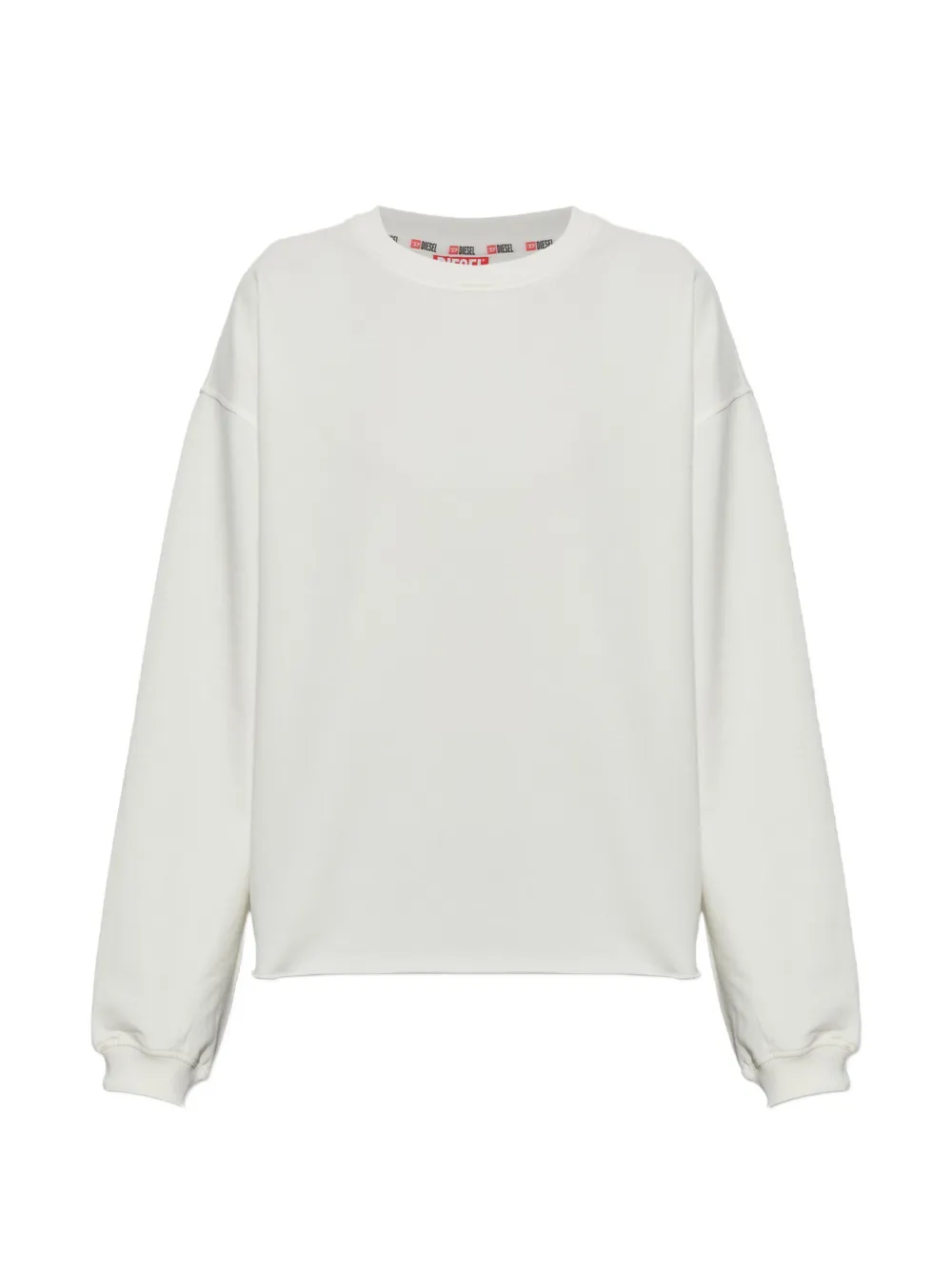 Diesel peached sweatshirt with raw hem - Bianco