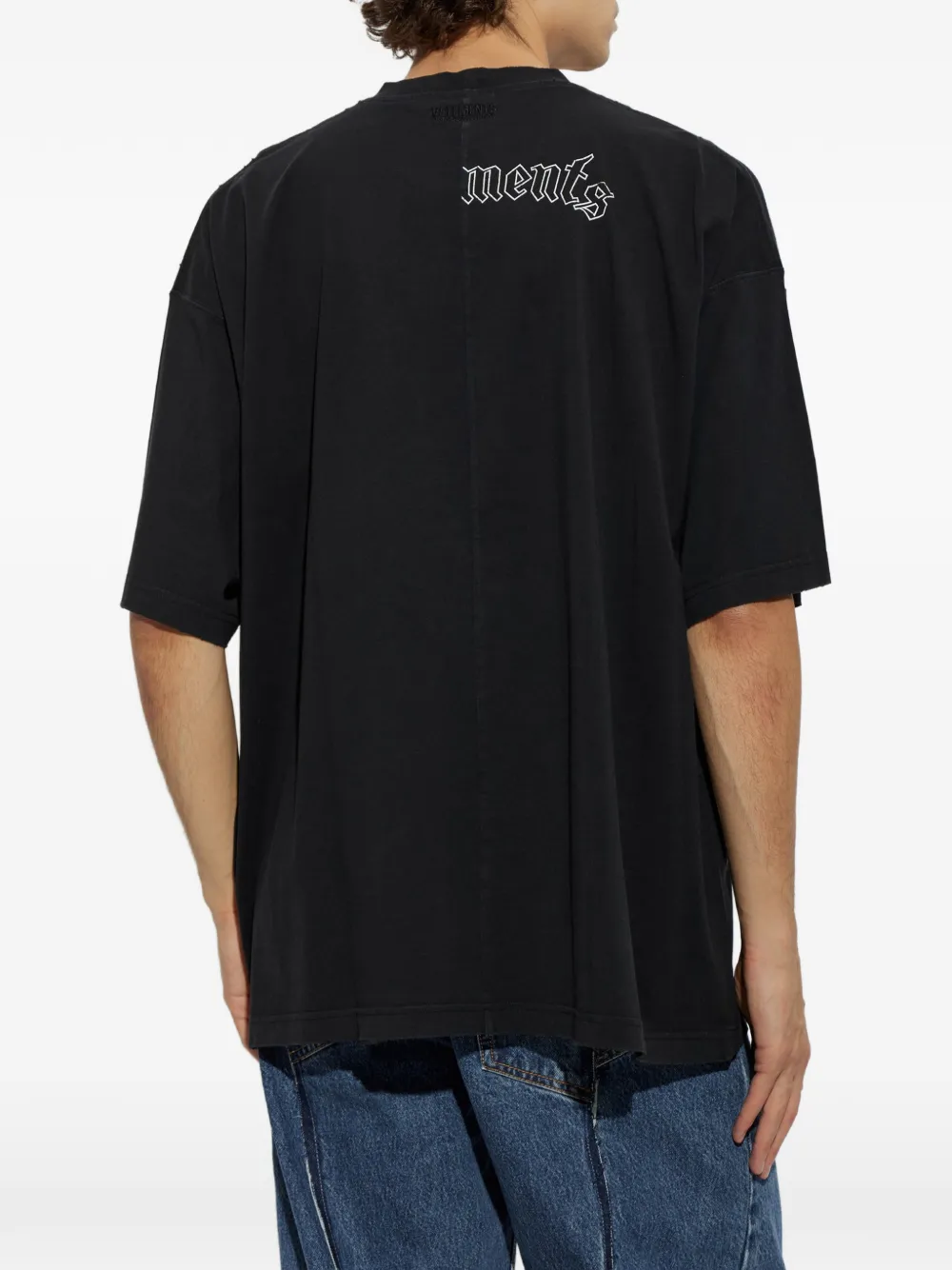 VETEMENTS T-shirt met print Zwart
