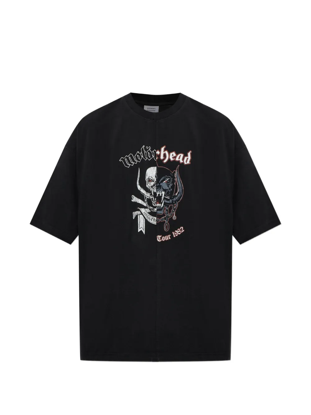 VETEMENTS 모토르헤드 프린트 레이어드 티셔츠 | 블랙 | Image 1