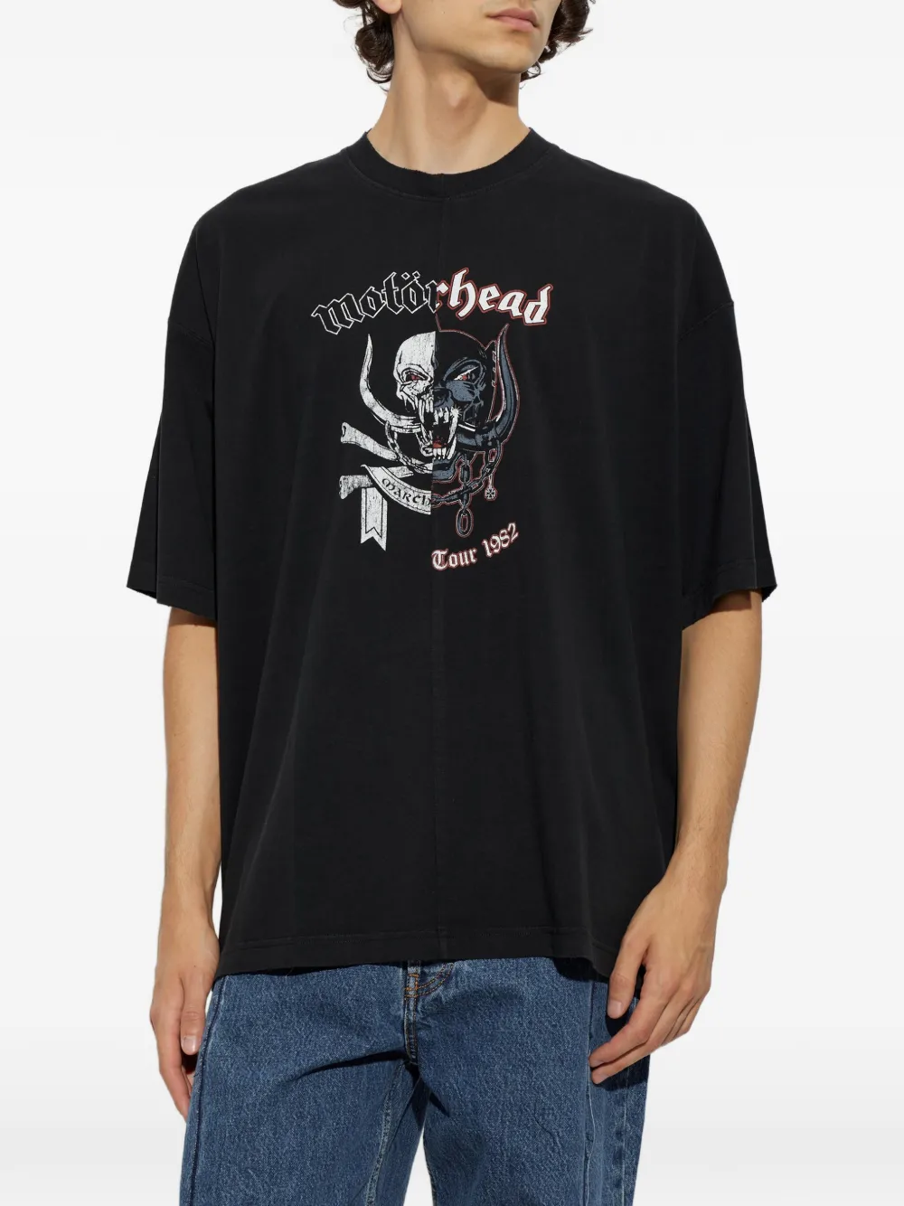 VETEMENTS T-shirt met print Zwart
