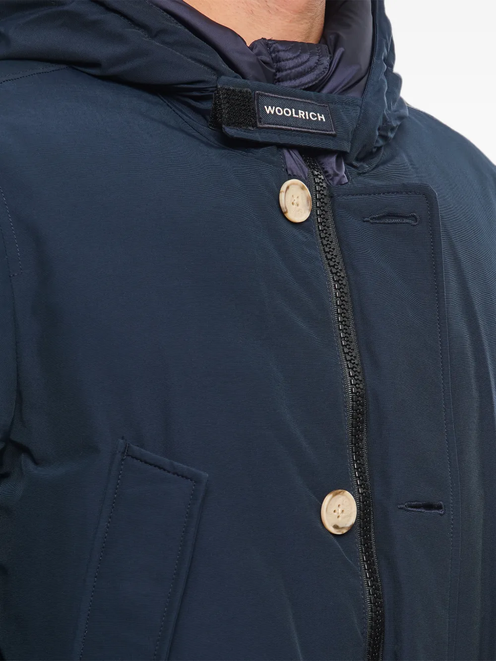 Woolrich Jas met capuchon Blauw